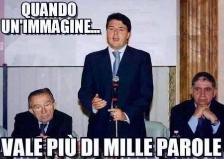 Renzi con Buttiglione e Andreotti - Il nuovo che avanza